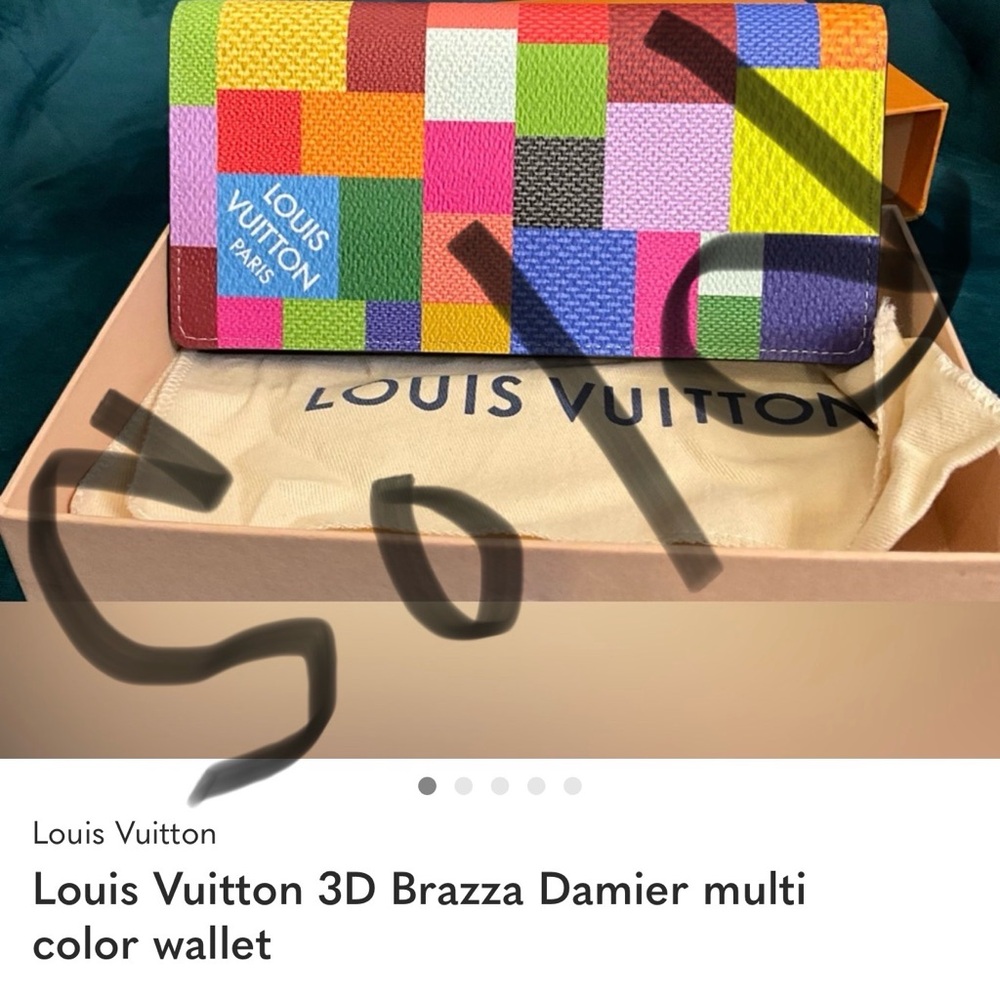 Louis Vuitton 3D Brazza Damier multi color wallet